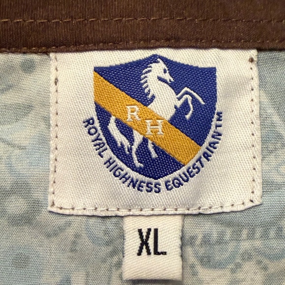 Royal Highness Equestrian Ladies Horse Show Rodeo Western Riding Blouse, Size XL - Picture 9 of 14